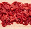 yearling beef strips close